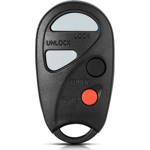 XEOD Autosleutelbehuizing - sleutelbehuizing auto - sleutel - Autosleutel / Geschikt voor: Nissan 4 knops