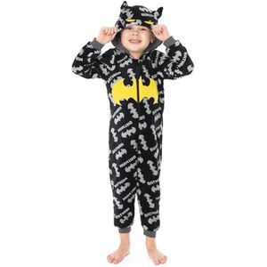 Batman Onesie Pyjama voor Kinderen - Cozy Fleece Jumpsuit