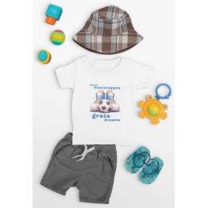 Voetbal Dromen T-shirt Kinderen - Wit Maat 2 Jaar