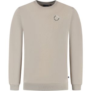 Ballin Amsterdam - Heren Regular fit Sweaters Crewneck LS - Taupe - Maat XS