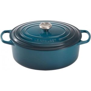 Le Creuset Braadpan Signature - Ovaal - Deap Teal - ø 31 cm / 6.3 liter