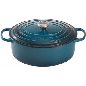 Le Creuset Braadpan Signature - Ovaal - Deap Teal - ø 31 cm / 6.3 liter