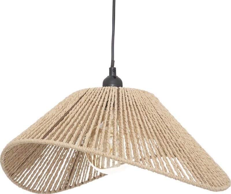 Atmosphera Hanglamp Myha - E27, niet inbegrepen - Ø45xH17cm - Beige