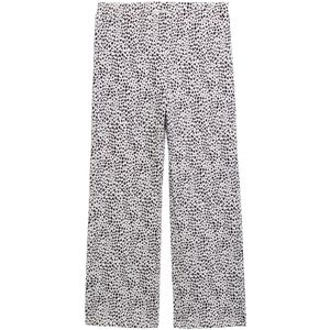 TOM TAILOR - Harembroek - Grijs - Dierenprint - Wide Leg