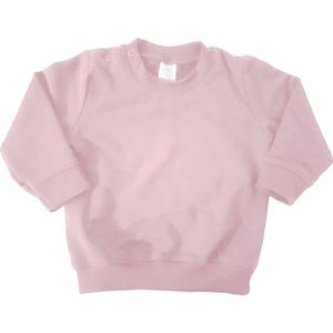 Baby Trui - Baby Sweater - Baby Hoodie - Baby Hoody - Sweater Roze Blanco - Roze Sweater - Trui Roze - Baby Sweater - Kinder Sweater - Blanco - Hoge Kwaliteit - Basic Sweater - Basic Trui - Effen Trui - Maat 80
