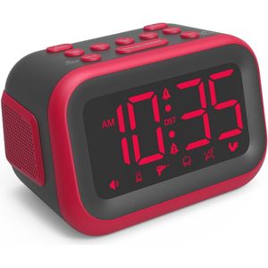 Luide digitale wekker met dubbele wekfunctie en snooze-functie