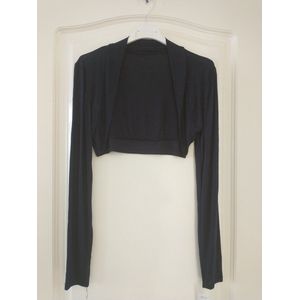 Dames banned bolero Alinda lange mouwen donkerblauw maat S/M