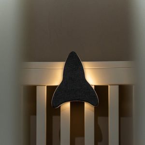 Ollie & Leila® - Ollie's Raket - White Noise Nachtlamp – Timer & Huilsensor - Kind / Baby – Bedlamp – 5 Kleuren – 4 Geluiden – White Noise