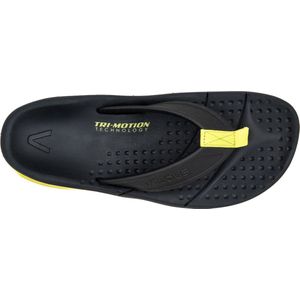 VELOUS Active Flip - Herstel Slipper - Unisex - Zwart/Neon Geel - Maat 38