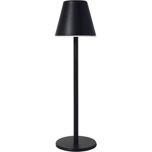 Versa Supply - Oplaadbare Tafellamp - 5200mAh - Draadloos & Oplaadbaar - Dimbaar - Accu - Touch - Luxueuze Metale Afwerking - Zwart - Woon Decoratie