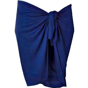 BECO Rok Pareo - Dames - 165 X 56 cm - Polyester - Donkerblauw