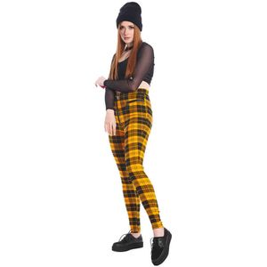 Banned - Rumor Has It Skinny fit broek - S - Geel