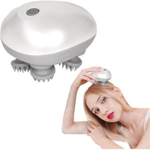 Hoofdmassageborstel - Elektrische Hoofdmassage - Waterdicht - Draagbare Massager voor Hoofdmassage en Lichaamsontspanning - Diepe Reiniging - USB Opladen - 3 Modi