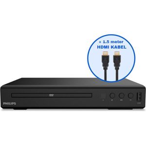 Philips TAEP200 - DVD-speler met CD-ondersteuning - Inclusief HDMI Kabel - Zwart