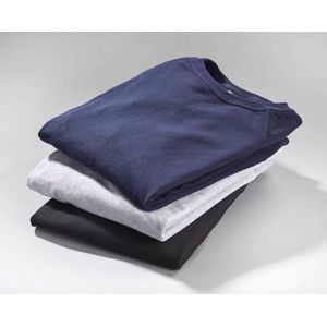 Fruit of the Loom Sweatshirt heren met ronde hals zwart maat M