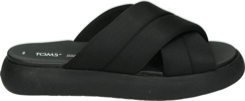 TOMS Shoes ALPARGATA MALLOW CROSSOVER - Volwassenen Dames slippers - Kleur: Zwart - Maat: 42.5