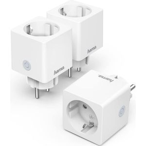 Slimme WLAN stopcontacten 3-pack - Mini plug zonder hub voor app- en spraakbediening