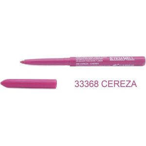 Leticia Well - Fel Roze/Cherry lippotlood en oogpotlood draaibaar zacht / Automatic Eyeliner Lipliner Soft - Nummer 33368 - 1 stuks
