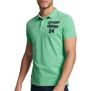 Superdry Vintage Superstate Polo Heren Poloshirt - Mintgroen - Maat L