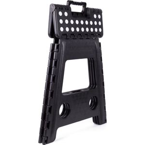 Kruk - Krukje - Keukentrap - Keukentrapje - Opvouwbaar - Zwart Wit - tot 120 kg
