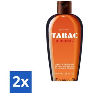 Tabac Original - Douchegel - Milde reiniging - 400 ml - Voordeelverpakking - 2 stuks