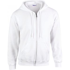 Sweatshirt Heren XL Gildan Lange mouw White 50% Katoen, 50% Polyester