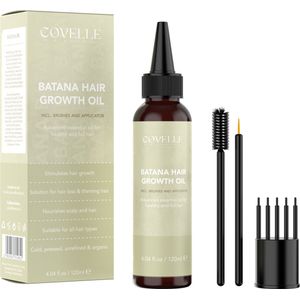Covelle - Batana oil - 120 ml - Haarserum - Haaruitval - Wenkbrauw - Wimperserum - Olie - Wonderolie - Batana olie - Baardgroei - Haargroei - Anti Roos - Haaruitval - Batana olie haargoei