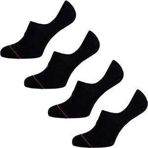 Undiemeister Sokken Heren - Footies - 4-pack - Volcano Ash (Zwart) - Zijdezacht - Mellowood Tencel - Extra Stevig - Sokken - Handgemaakt - Anti-transpirant - Maat 39-42