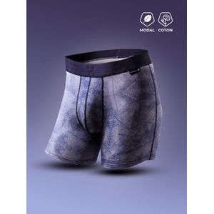 Loïc Henry Graphic Denim Boxershort Blauw S