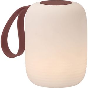 Villa Collection Hav LED Lamp met luidspreker Dia 12,5 x 15,5 cm Wit/Rood