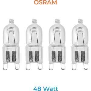 Osram - G9 - 48Watt (vervangt 60W) - Halogeen lamp - Helder - 740 Lumen - Dimbaar - 4 STUK(S)