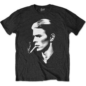 David Bowie - Smoke Heren T-shirt - XL - Zwart