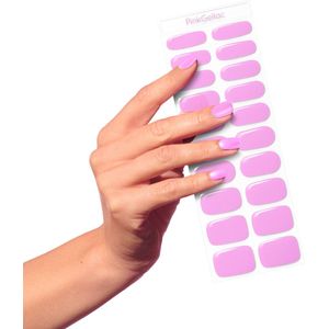 Pink Gellac UV Nagelstickers - Gellak Stickers 0029 Sweet Lilac - Nail Art Gel Stickers voor Nagels - 20 stuks in 10 maten