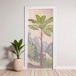 Dutchers® Vliegengordijn 90x200 cm Bamboe - Deurgordijn Palmplant - Deurhor - Horgordijn - Bamboegordijn - Kralengordijn deur