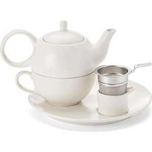 Tea for One set “Malina” exclusief theefilter-  4-delig theeset - theepot met kopje - tea for one theepot - theepot set