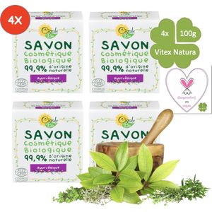 Cigale Bio | Ayurveda kruiden zeep 4x100g | Zonder conserveermiddel Zonder kleur