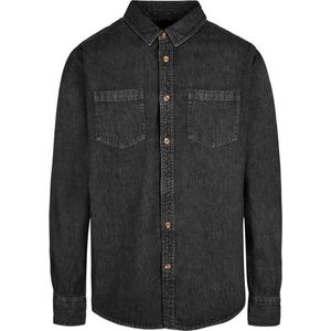 Build your Brand Denim Shirt BY152 - Black Washed - 3XL