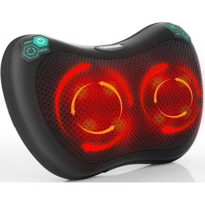 MKSS® Nekmassage Apparaat - Massagekussen - Massage Apparaat - Zwart