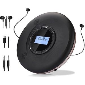 Draagbare CD-speler met Bluetooth en dubbele luidsprekers - Compact en oplaadbaar