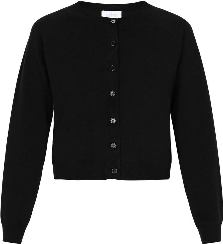 usha BLUE LABEL Gebreid vest  zwart