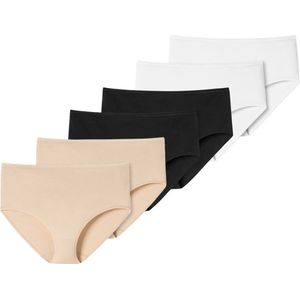 Schiesser Dames midi slip 6 pack 95/5 organic cotton