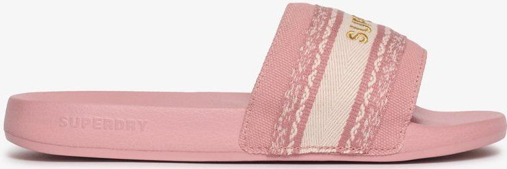 Superdry - Webbing Interest - Badslippers - Zwart - Kunststof