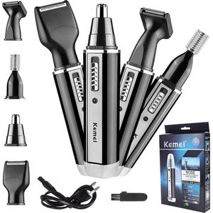 Kemei - 4 in-1 Neustrimmer - Baardtrimmer - Oor - Wenkbrouw