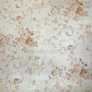 DUBBEL BREDE BEHANGROL 1,06 METER Engels bloemen Behang met Pioenrozen Romantische Rozen 95894-5