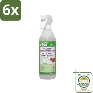 HG ECO - Vlekken Voorbehandeling - Duurzame Vlekkenverwijderaar - 500 ml - Voordeelverpakking - 6 stuks - Vlekken voorbehandeling - Milieuvriendelijk