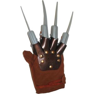 Halloween Freddy Krueger horror handschoen voor volwassenen - Halloween verkleed accessoires