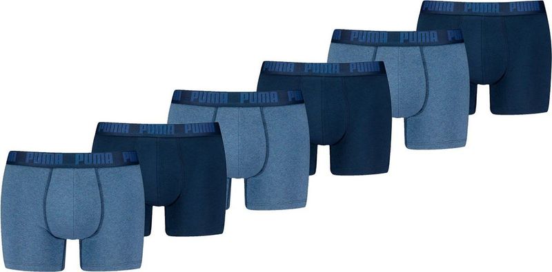 Puma - Boxershorts Everyday Basic - Donkerblauw - 6-pack - Heren Ondergoed