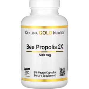 California Gold Nutrition - Bee Propolis 2X - 500 mg - 240 capsules