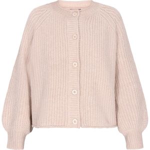 DreiMaster - Vintage - Gebreid Vest - Crème - Lange Mouw - Ronde Hals