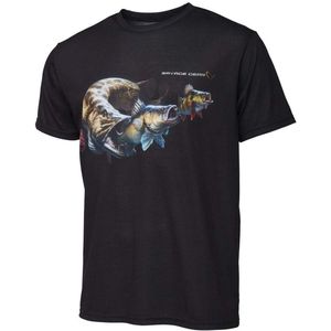 Savage Gear Cannibal T-Shirt - Sneldrogend, ademend shirt voor vissen en outdoor met iconische roofvisprint - Lichtgewicht, vochtafvoerend en uitstekende pasvorm voor vissers, kampeerders & jagers S